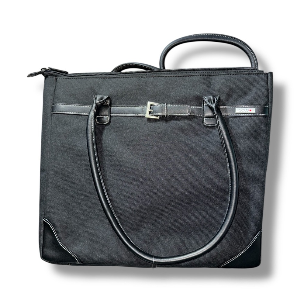 Solo Black Laptop Bag with Sleek Design handbags